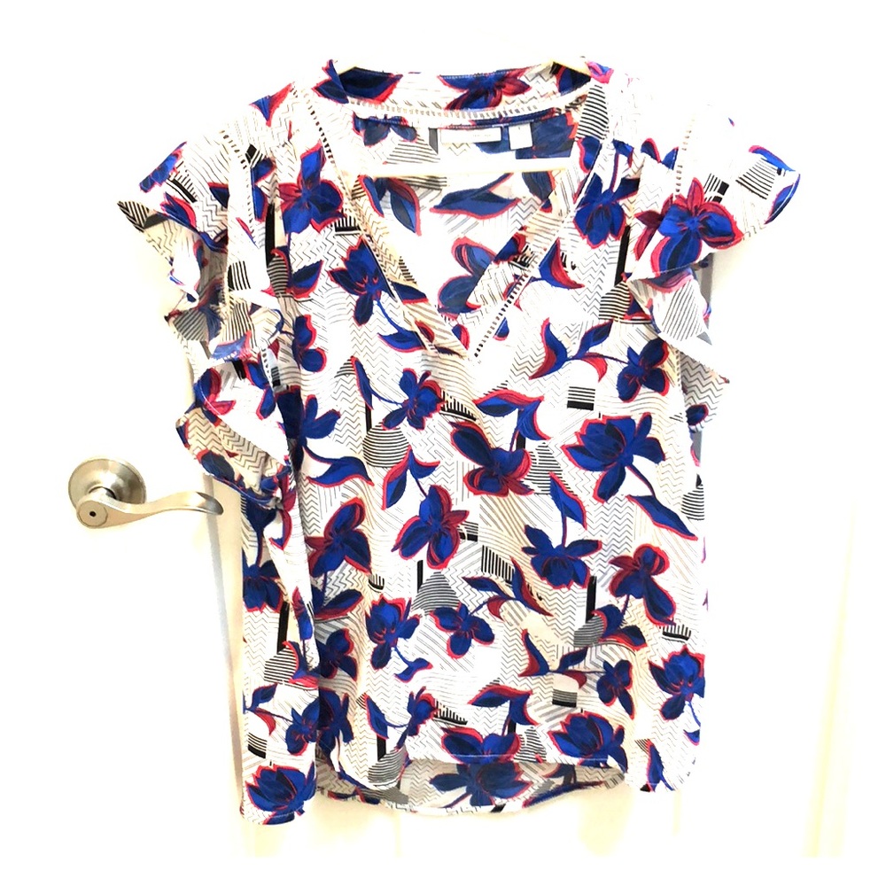 Halogen Ruffle Sleeve Blouse